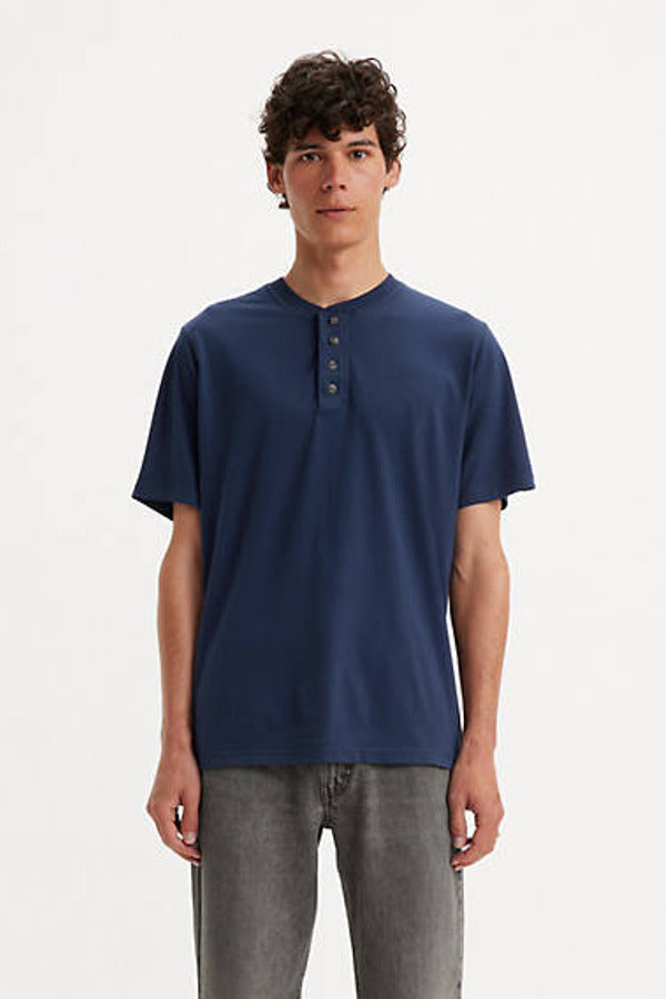 Levi's Four Button Henley Blue