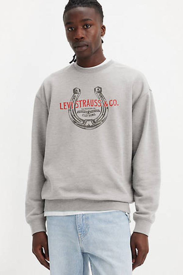 Levi's Relaxed Graphic Crewneck Sweatshirt Grey