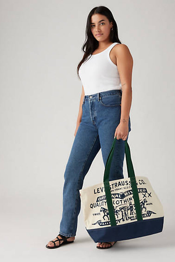 Levi's Two Horse XL Tote Bag - One Size White