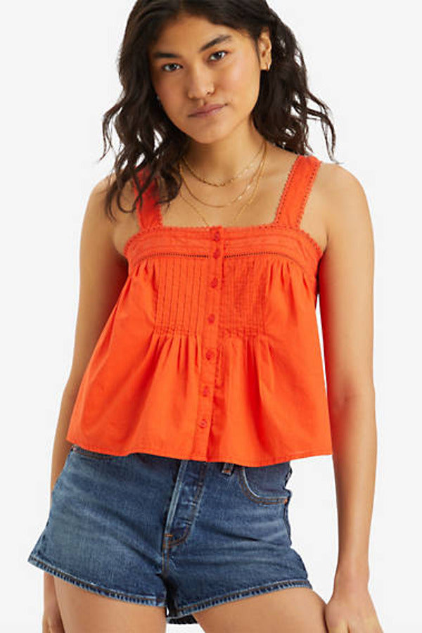 Levi's Cici Tank Blouse Red