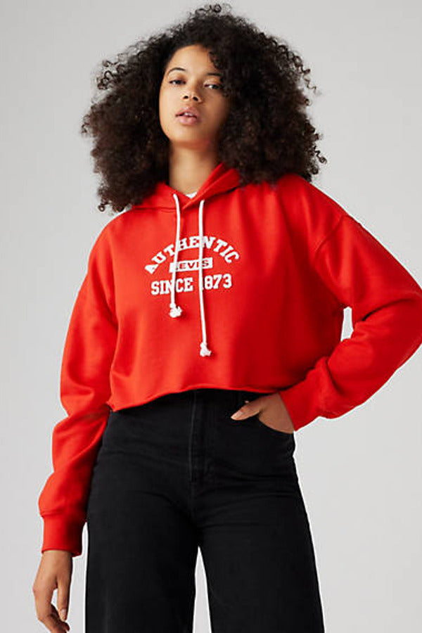 Levi's Graphic Leo Cropped Hoodie Blue