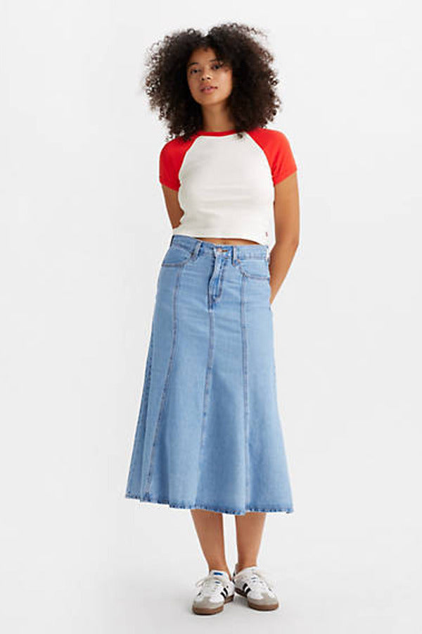 Levi's Fit and Flare Skirt Blue