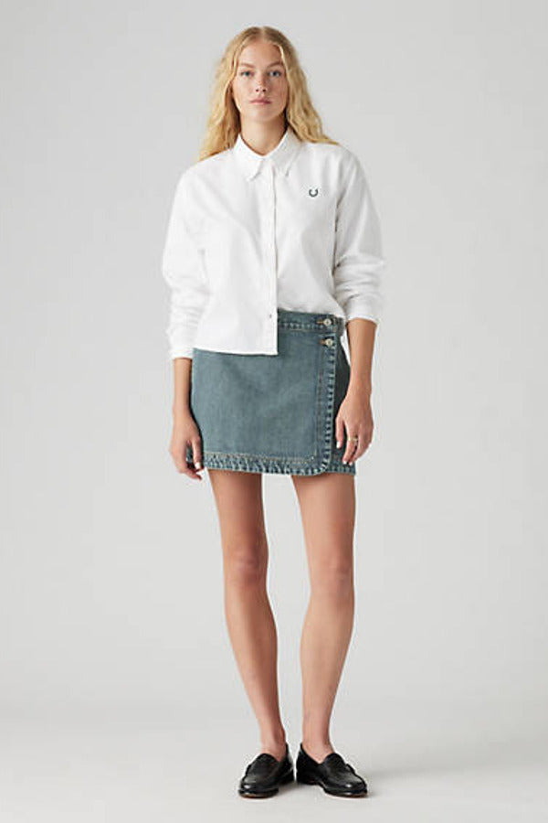 Levi's Wrap Skirt Blue