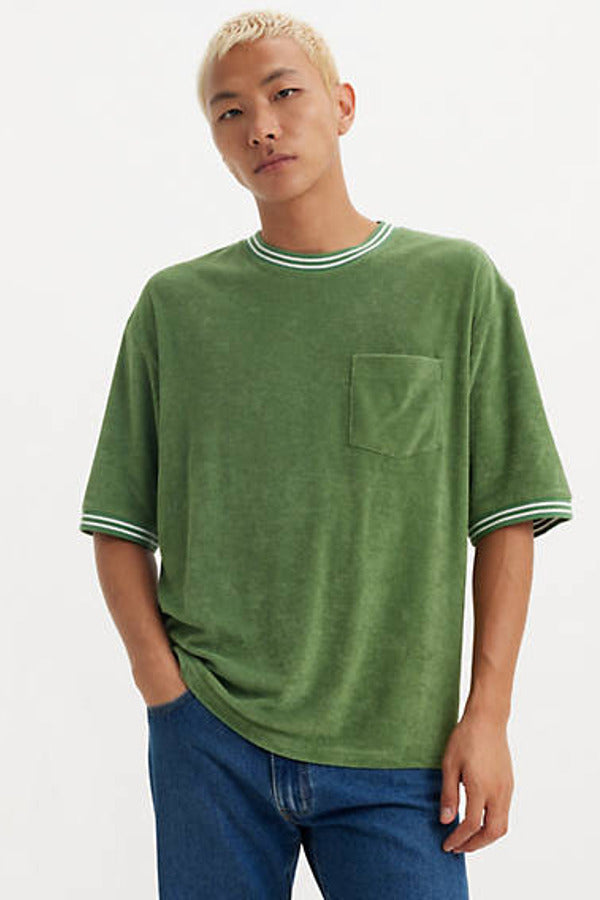 Levi's Half Sleeve Pocket Tee Green