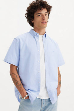 Levi's Short Sleeve Authentic Button Down Shirt Blue