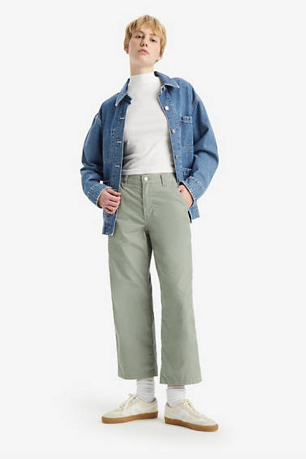 Levi's Lightweight Corduroy Baggy Carpenter Pants - 29X31 Green