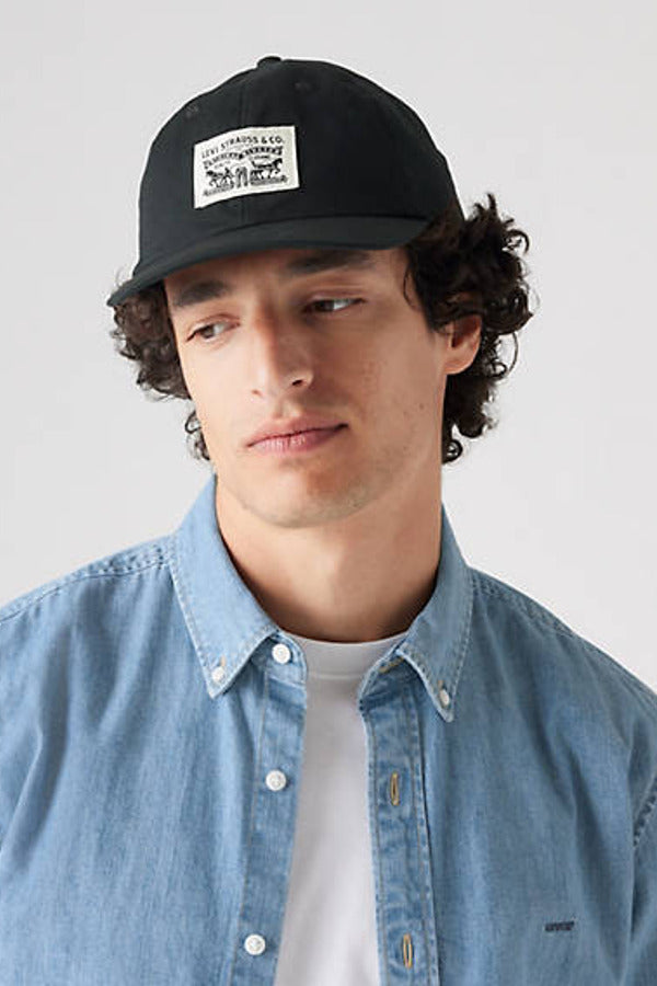 Levi's Relaxed Dad Heritage Cap - One Size Black