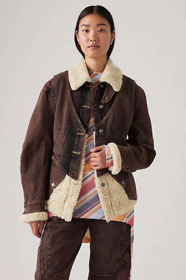 Levi's Levi's x Kiko Kostadinov Paneled Jacket Brown