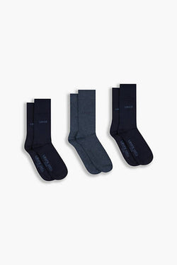 Levi's Regular Cut Socks 3 Pack - Multi Colour / Denim Combo