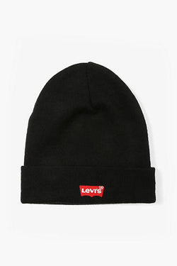 Levi's Embroidered Slouchy Beanie - One Size Black