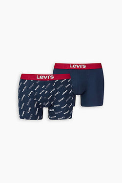 Levi's Logo Boxer Briefs 2 Pack - 2XL Red