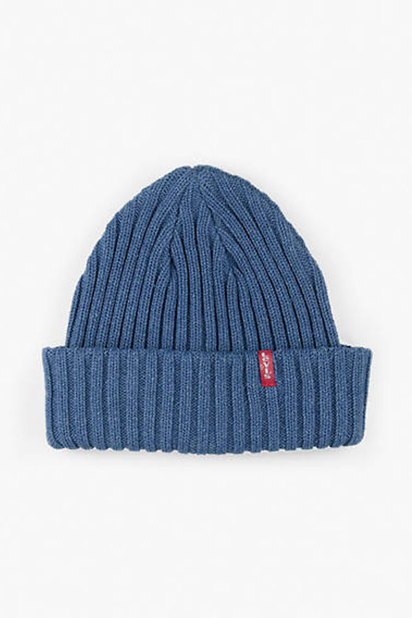 Levi's Ribbed Beanie - One Size Blue