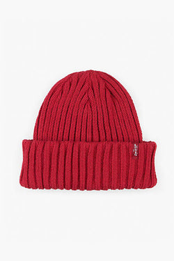 Levi's Ribbed Beanie - One Size Red