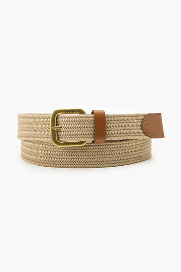 Levi's Stretch Woven Belt - Khaki / Light Khaki