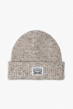 Levi's Backpatch Beanie - One Size - Beige / Ecru