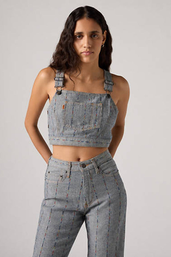 Levi's by Souvenir Pigalle Shellsea Overalls Top Blue