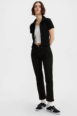 501 Levi's Crop Jeans - 31X30 Black