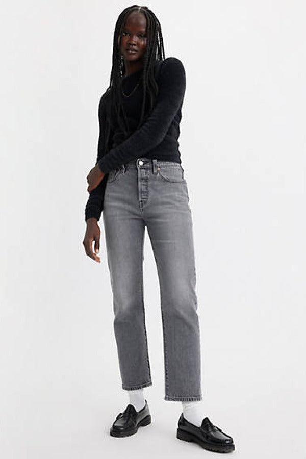 501 Levi's Crop Jeans - 28X26 Grey