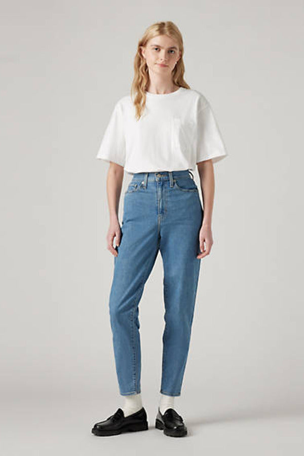 Levi's High Raise Mom Jeans - 28X27 Blue