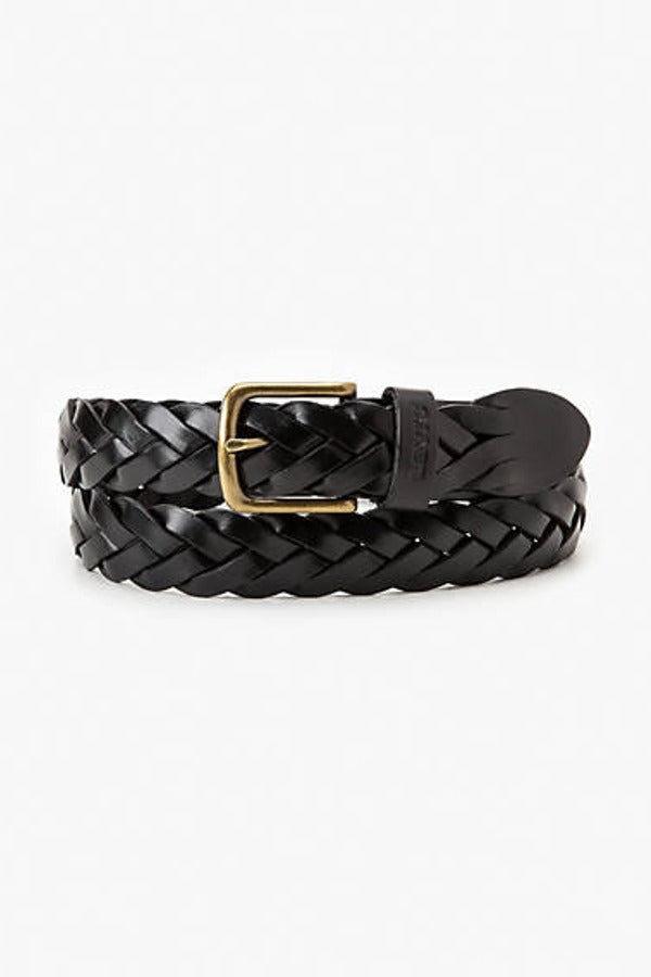 Levi's Leather Braid Belt Black