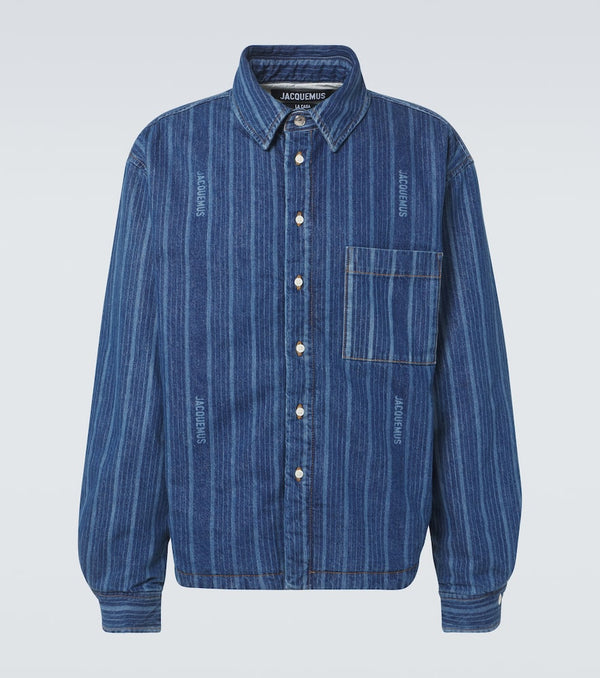 Jacquemus Boulanger striped denim shirt