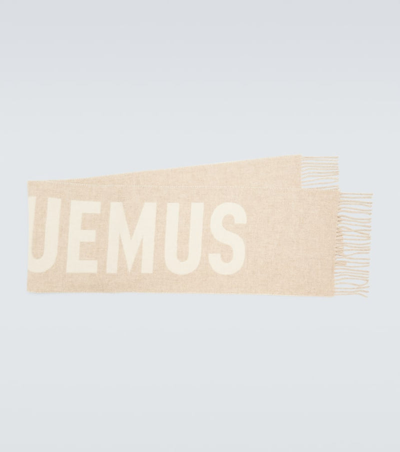 Jacquemus L'Écharpe fringed virgin wool scarf