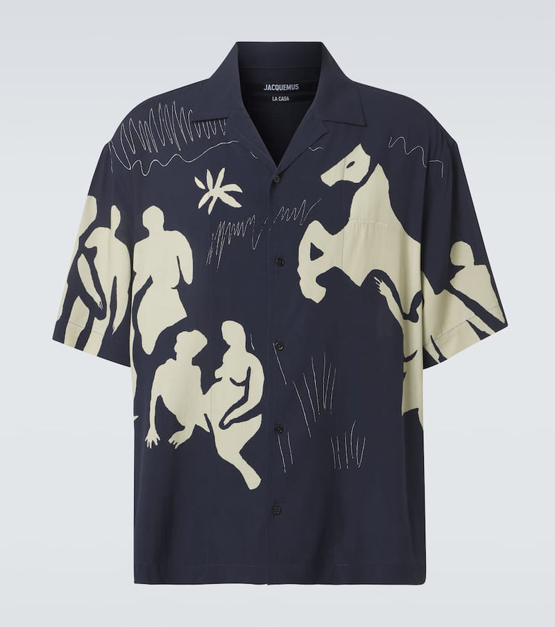 Jacquemus La Chemise Jean printed bowling shirt