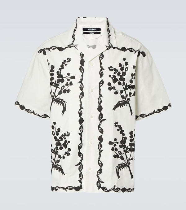 Jacquemus La Chemise Jean printed cotton bowling shirt