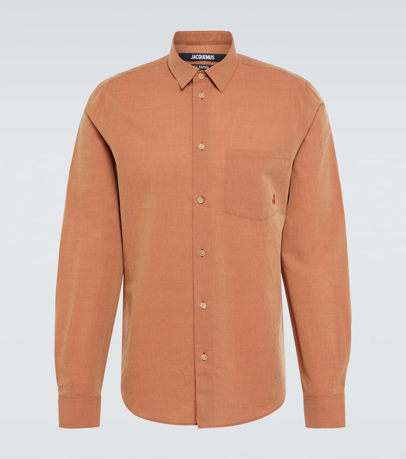 Jacquemus La Chemise Meio cotton and wool shirt | LYBSTORE