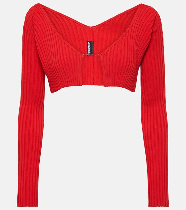 Jacquemus La Maille Pralù cropped cardigan | LYBSTORE