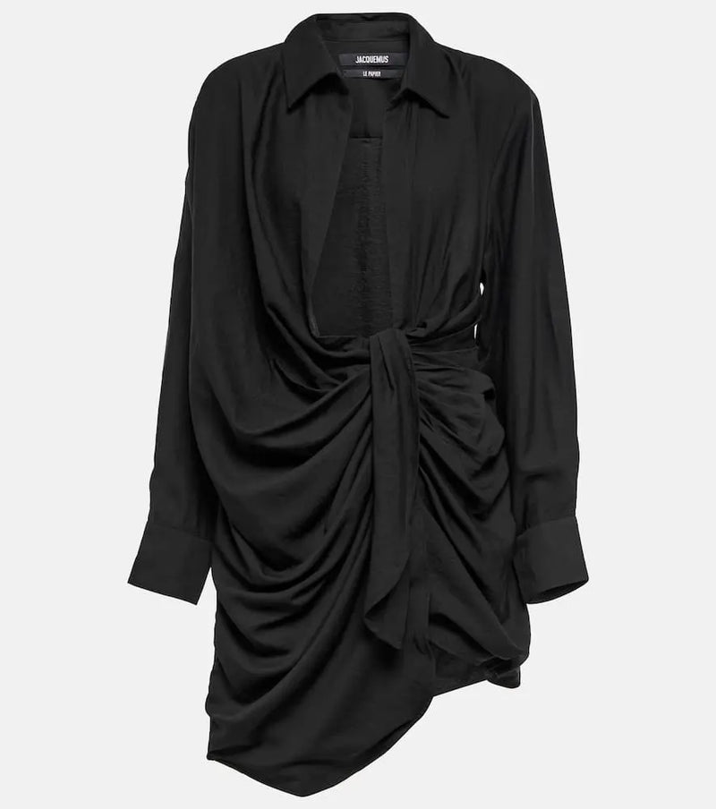 Jacquemus La Robe Bahia gathered minidress