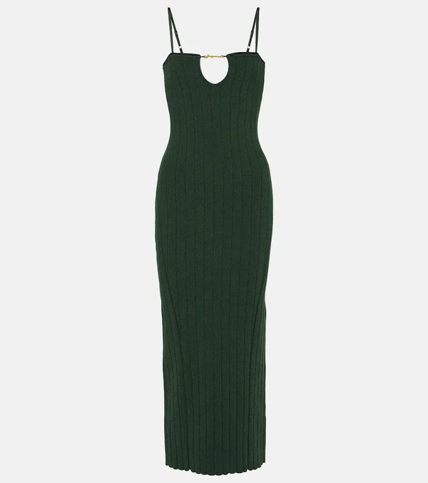 Jacquemus La Robe Sierra Bretelles midi dress