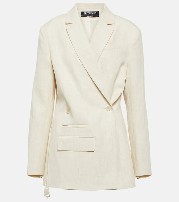 Jacquemus La Veste Tibau linen-blend blazer | LYBSTORE