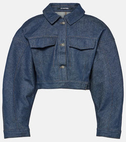 Jacquemus La Veste de-Nîmes Obra cropped denim jacket | LYBSTORE