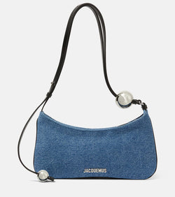 Jacquemus Le Bisou Perle denim shoulder bag