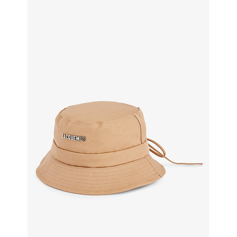  Jacquemus Le Bob Gadjo brand-plaque cotton bucket hat