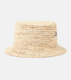 Jacquemus Le Bob Pesco raffia bucket hat