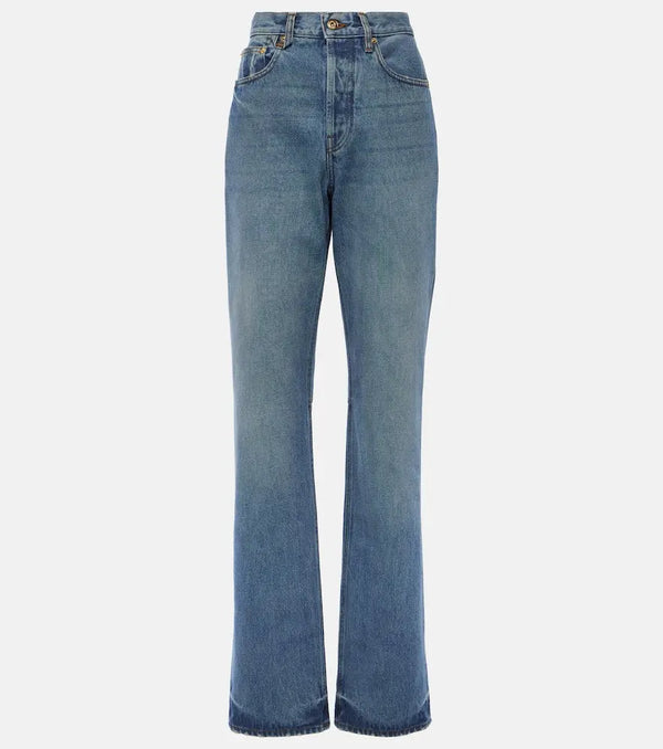 Jacquemus Le De-Nîmes Droit high-rise straight jeans | LYBSTORE