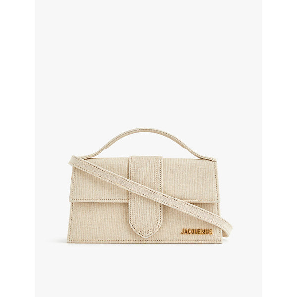 Jacquemus Le Grand Bambino woven-blend top-handle bag | LYBSTORE