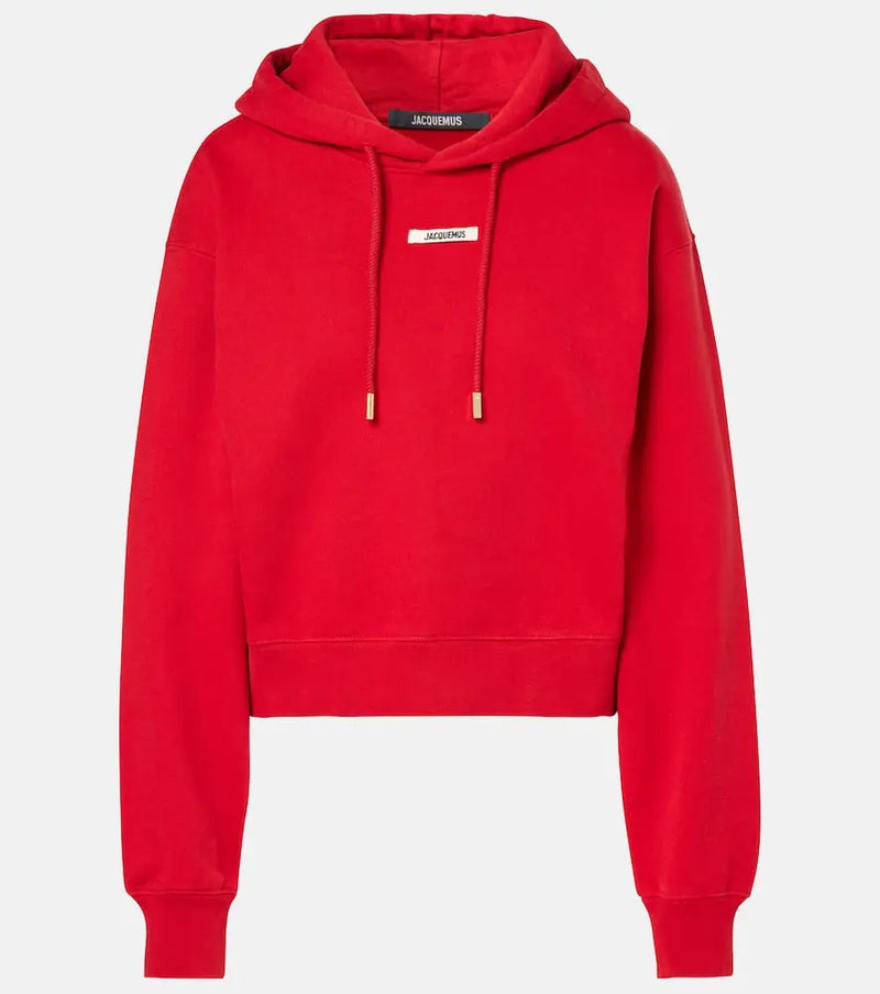 Jacquemus Le Hoodie Gros Grain cotton hoodie | LYBSTORE