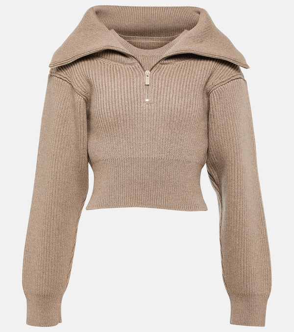 Jacquemus Le Maille Risoul cropped wool sweater