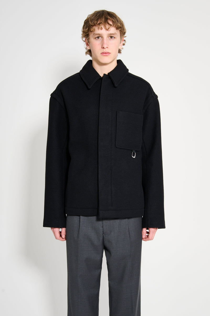 Jacquemus Le Manteau Court Black