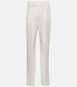 Jacquemus Le Pantalon Tibau side-slit slim pants