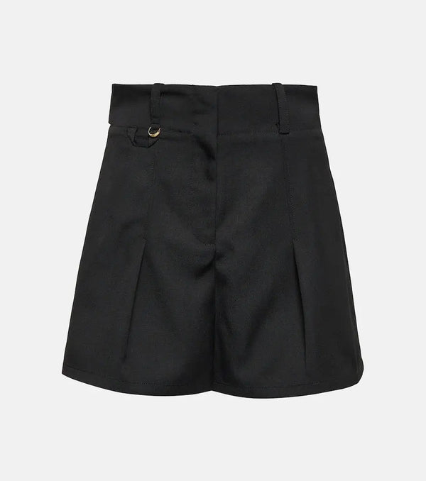 Jacquemus Le Short Bari pleated wool shorts | LYBSTORE