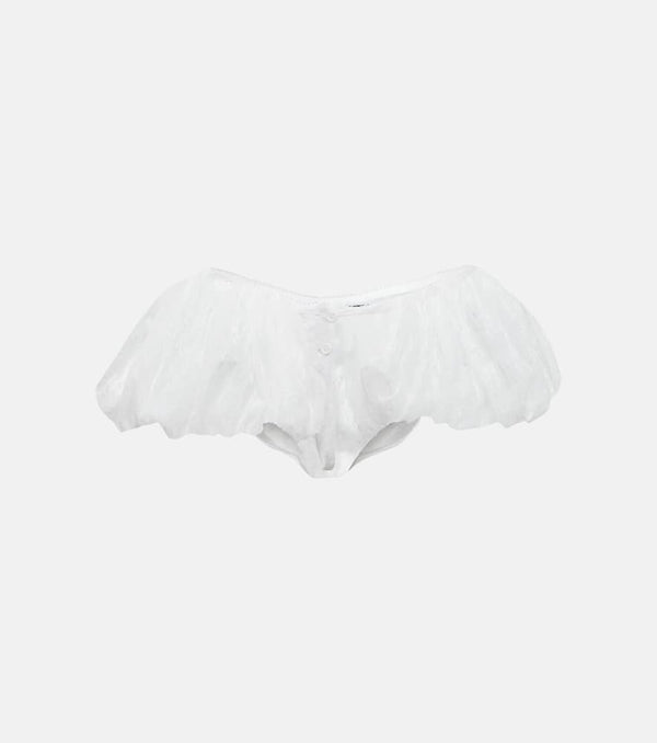 Jacquemus Le Short Chouchou embroidered lace shorts