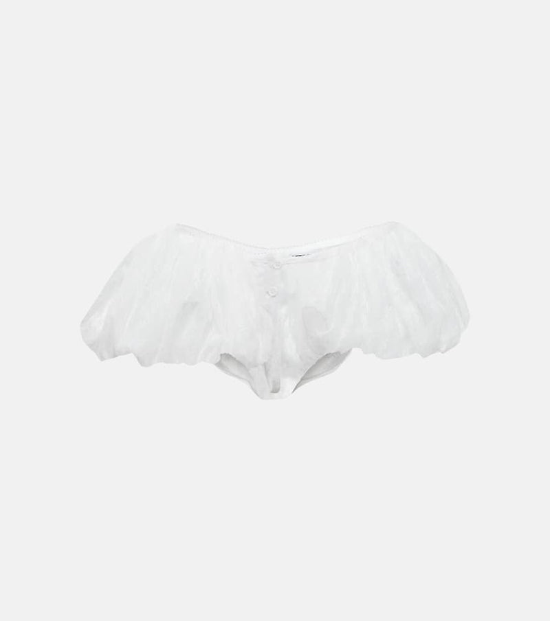 Jacquemus Le Short Chouchou embroidered lace shorts