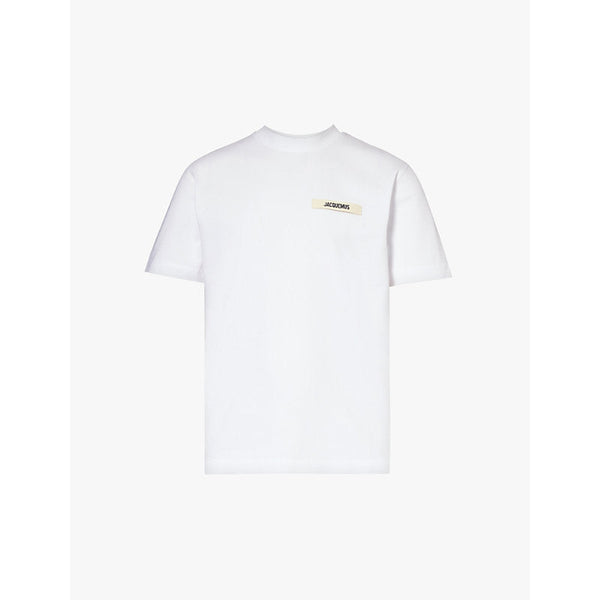 Jacquemus Le T-shirt Gros Grain brand-tab cotton-jersey T-shirt