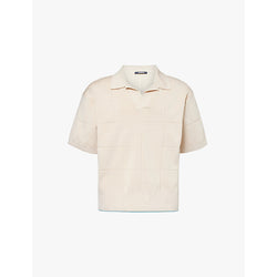 Jacquemus Le polo Bacino grid-pattern knitted polo shirt