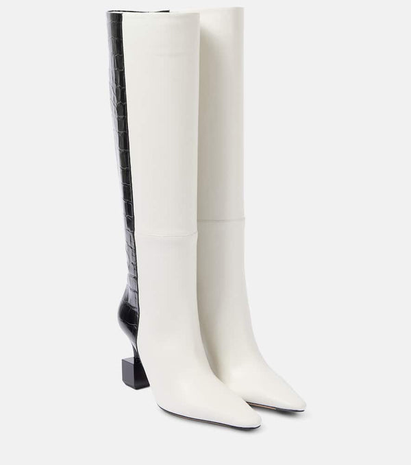 Jacquemus Les Bottes Bisou leather knee-high boots