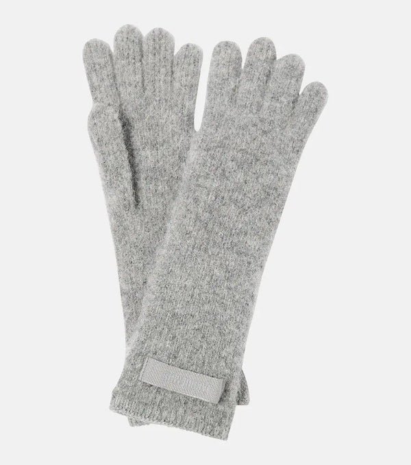 Jacquemus Les Gants Gros Grain wool-blend gloves | LYBSTORE